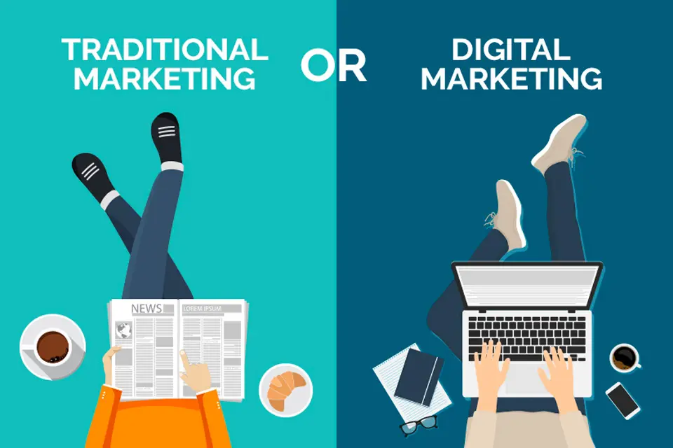 Difference between traditional advertising and modern marketing